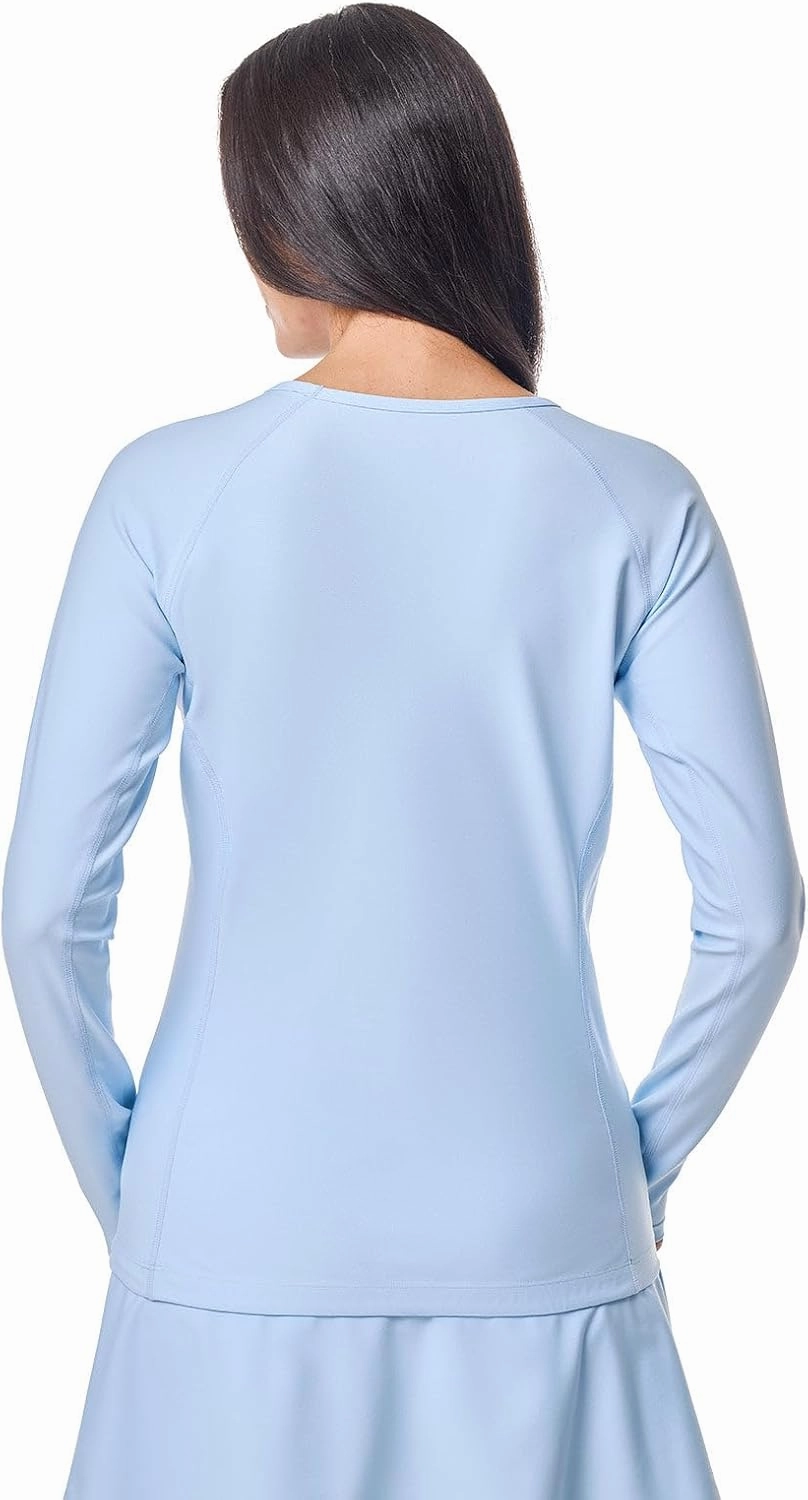 Coolibar UPF 50  Women's Hightide Long Sleeve Swim Shirt - Sun Protective