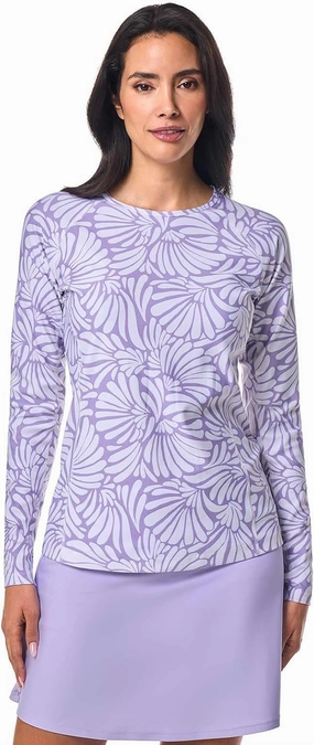 Coolibar UPF 50  Women's Hightide Long Sleeve Swim Shirt - Sun Protective