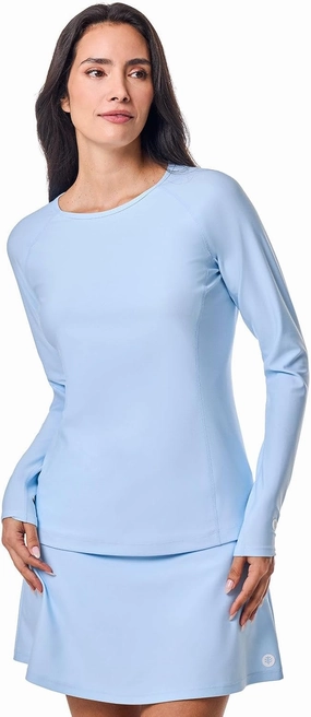 Coolibar UPF 50  Women's Hightide Long Sleeve Swim Shirt - Sun Protective