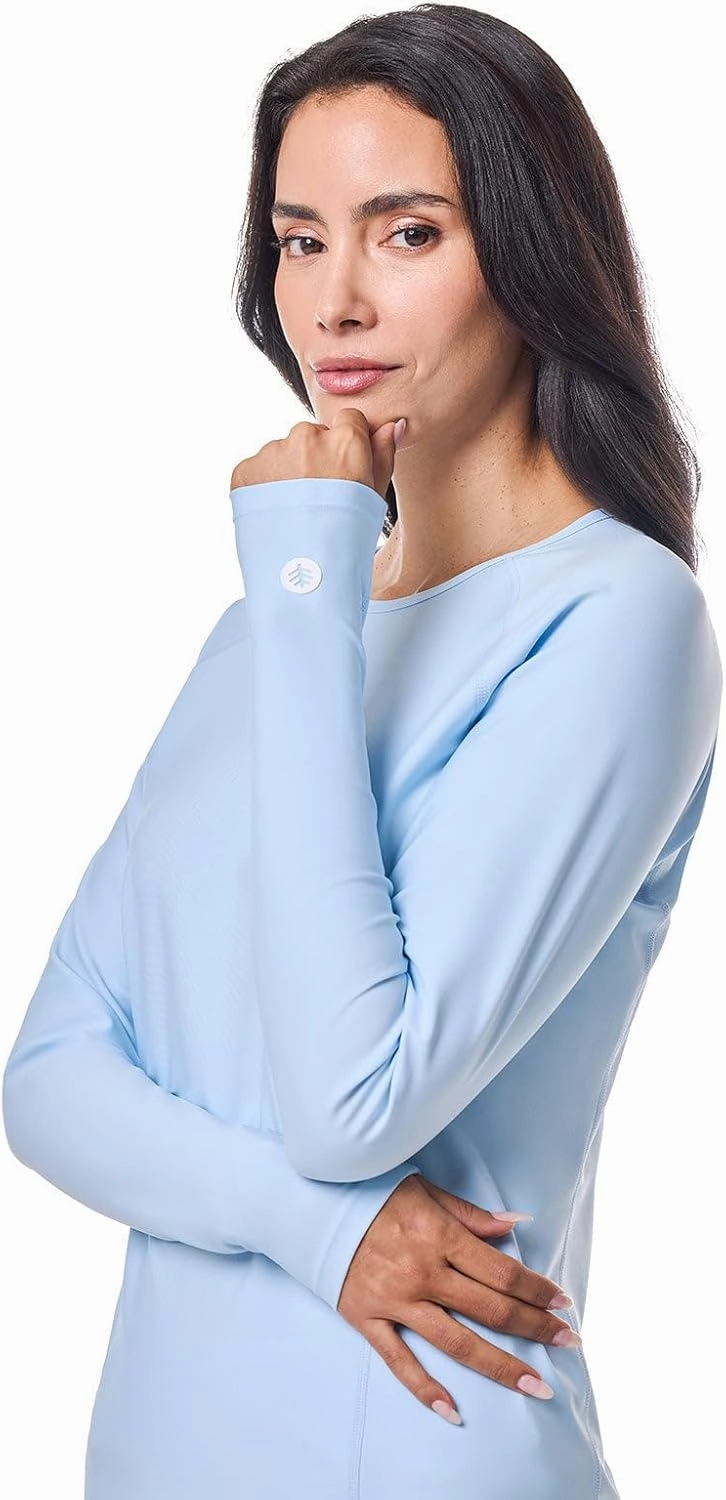 Coolibar UPF 50  Women's Hightide Long Sleeve Swim Shirt - Sun Protective