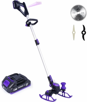 Cordless Weed Wacker with Brushless Motor - 5.2lbs Lightweight 3-in-1 Edger for Small Yards, 60Min Runtime & Fast Charge (2.5Ah Battery and Charger Included)