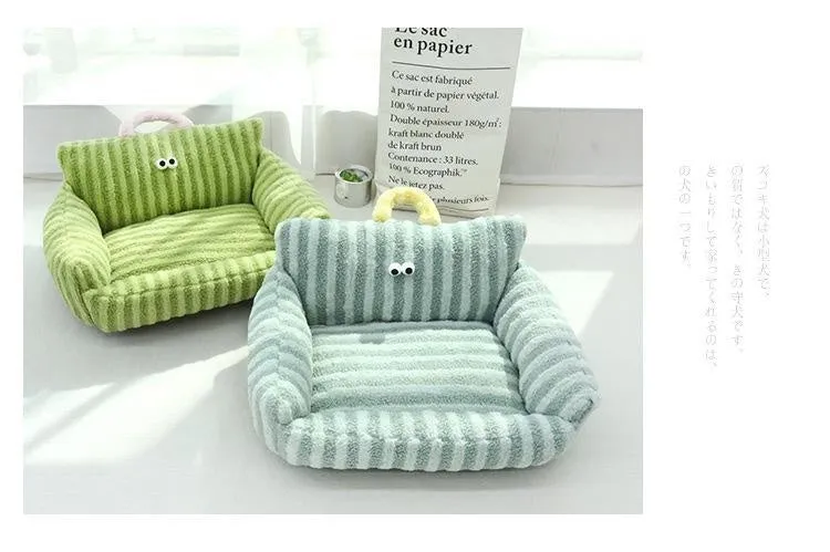 Creative And Cute Striped Pet Sofa Bed