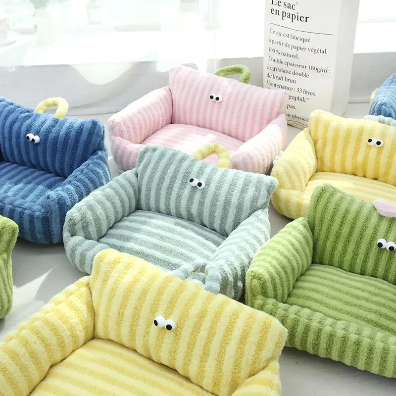 Creative And Cute Striped Pet Sofa Bed
