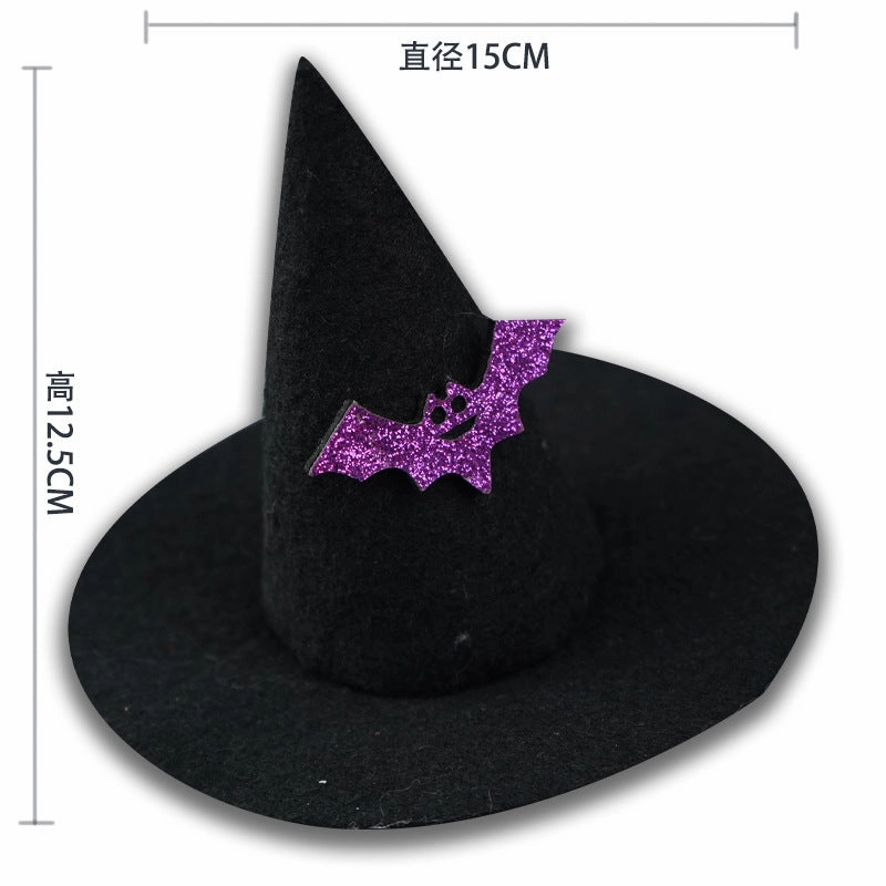 Creative Halloween Pet Hat Non-Woven Fabric Design for Festive Occasions