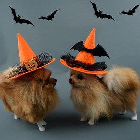 Creative Halloween Pet Hat Non-Woven Fabric Design for Festive Occasions