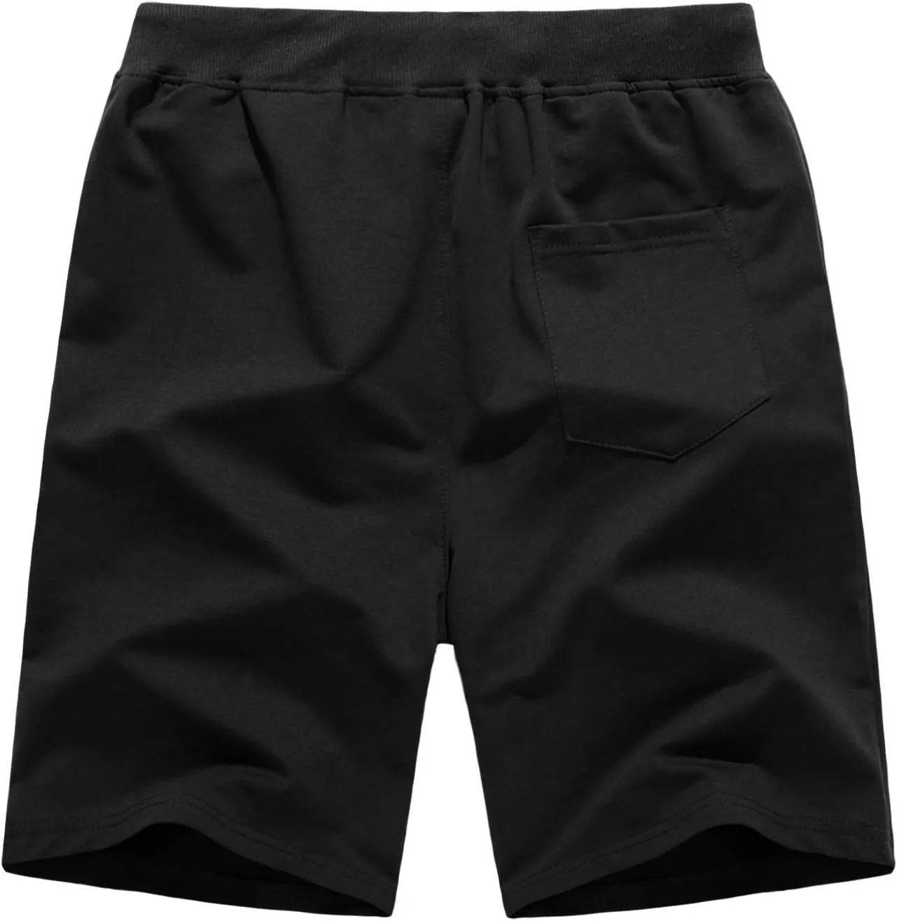 CRYSULLY Mens Athletic Gym Shorts Cotton Jogger Running Workout Jersey Zipper Pocket Sweat Shorts