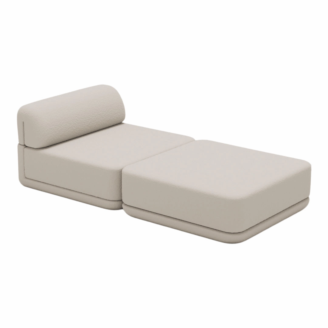 Cube Modular Sofa - Lounge & Ottoman Setup