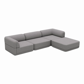 Cube Modular Sofa - Lounge w/ Ottoman Setup