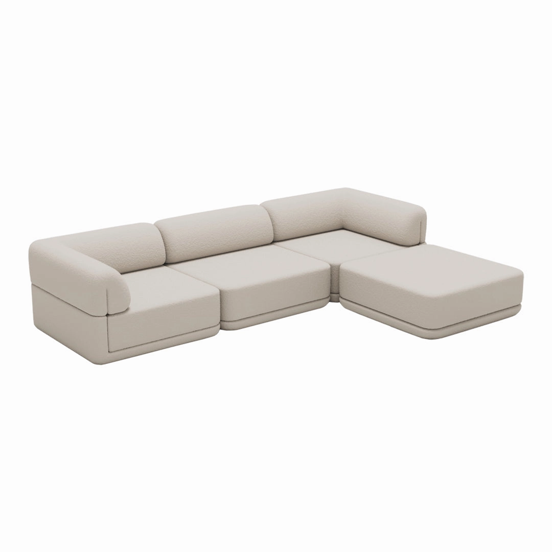 Cube Modular Sofa - Lounge w/ Ottoman Setup