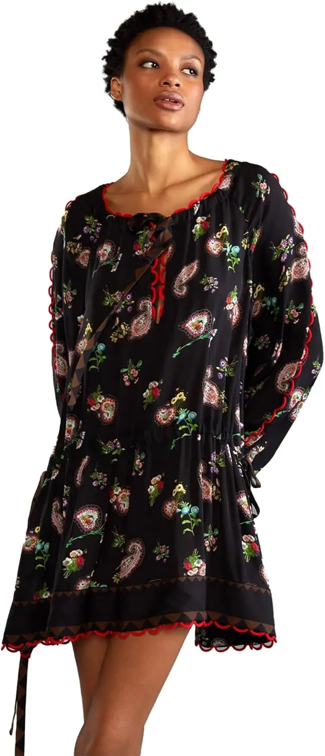 Cynthia Rowley Midnight Garden Mini Dress
