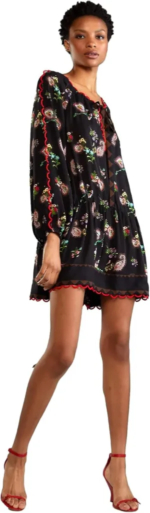 Cynthia Rowley Midnight Garden Mini Dress