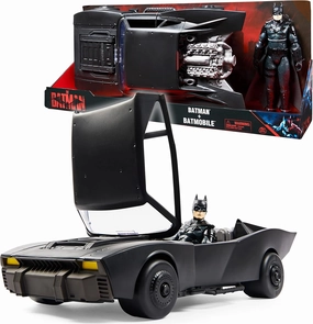 DC Comics Batman Batmobile With 30-cm Figure, The Batman Movie Collectible, Kids' Toys for Boys and Girls Aged 4 and Up