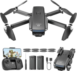 DEERC Drone with Camera 1080P, D20S FPV Mini Drones for Kids Adults Beginner; Foldable RC Quadcopter with Brushless Motor, 2 Batteries, Altitude Hold, Optical Flow, 3D Flips, Toy Gifts for Boys Girls