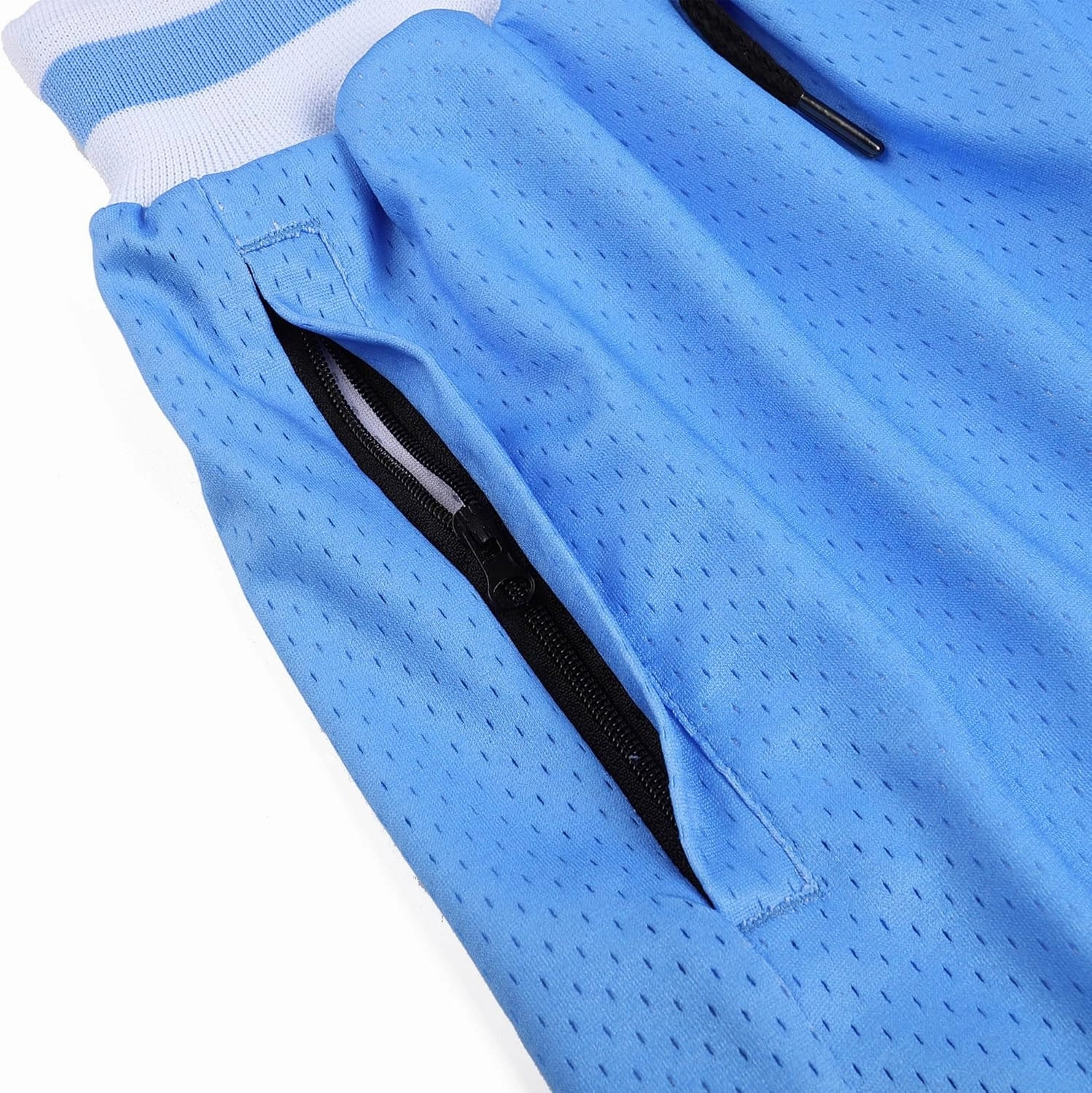 DEHANER Men's Basketball Shorts with Zip Pockets for Workout Gym Sports, Featuring Breathable Mesh Fabric