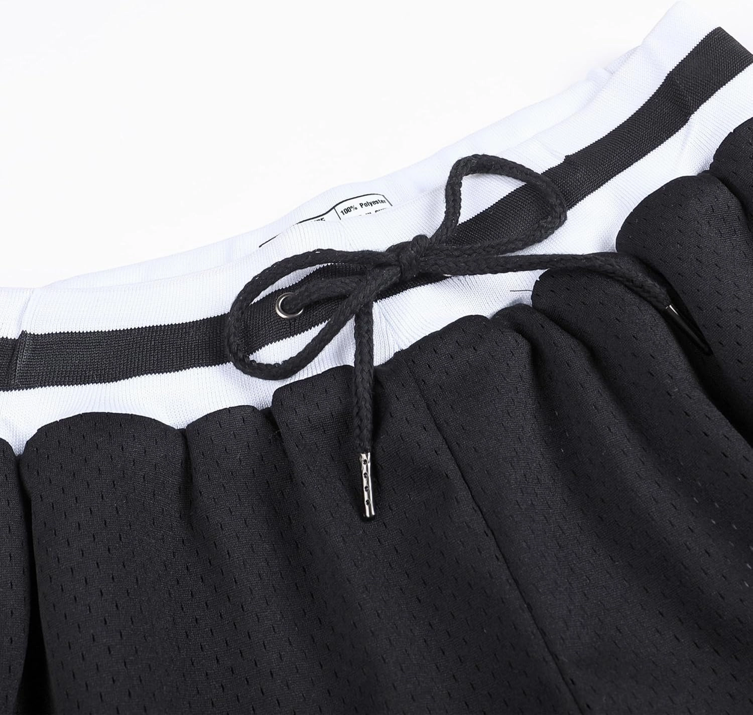 DEHANER Men's Basketball Shorts with Zip Pockets for Workout Gym Sports, Featuring Breathable Mesh Fabric