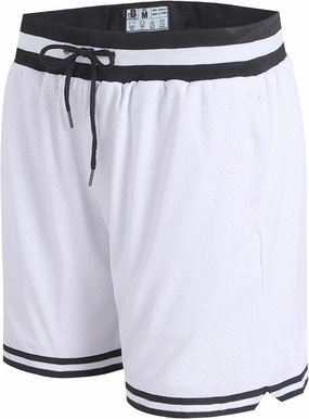 DEHANER Men's Basketball Shorts with Zip Pockets for Workout Gym Sports, Featuring Breathable Mesh Fabric