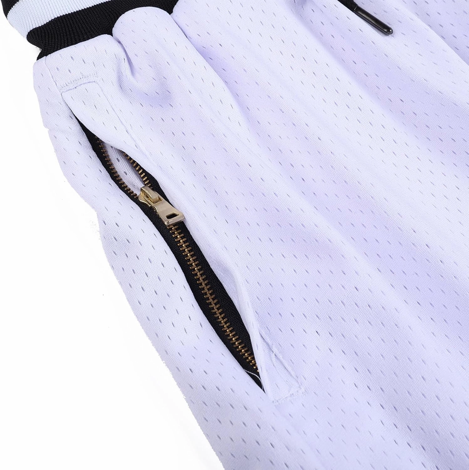 DEHANER Men's Basketball Shorts with Zip Pockets for Workout Gym Sports, Featuring Breathable Mesh Fabric