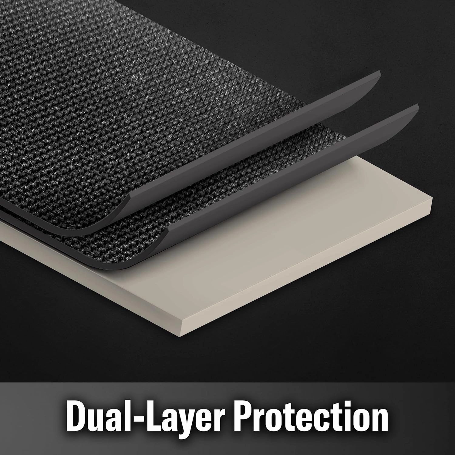 DICKIES 2-Piece Dual-Protection Seat Covers for Cars, SUVs — Black
