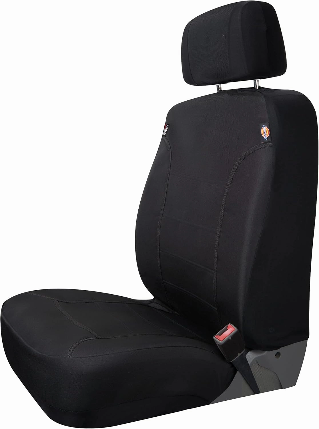 DICKIES 2-Piece Dual-Protection Seat Covers for Cars, SUVs — Black