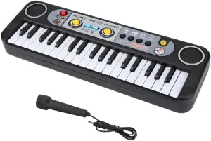Digital Music Piano Keyboard Child Keyboard Electronic Keyboard Piano Electric Piano Keyboard Birthday Gifts 37 Keys Christmas Day Gifts Electric Piano with Microphone