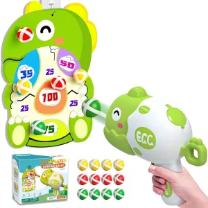 Dinosaur Games Shooting Toys, Dart Board Toys for Kids Ages 3-5 6-8, Interactive Competition Indoor Outdoor Toys Gifts, Birthday Party for 3 4 5 6 Year Old Kids