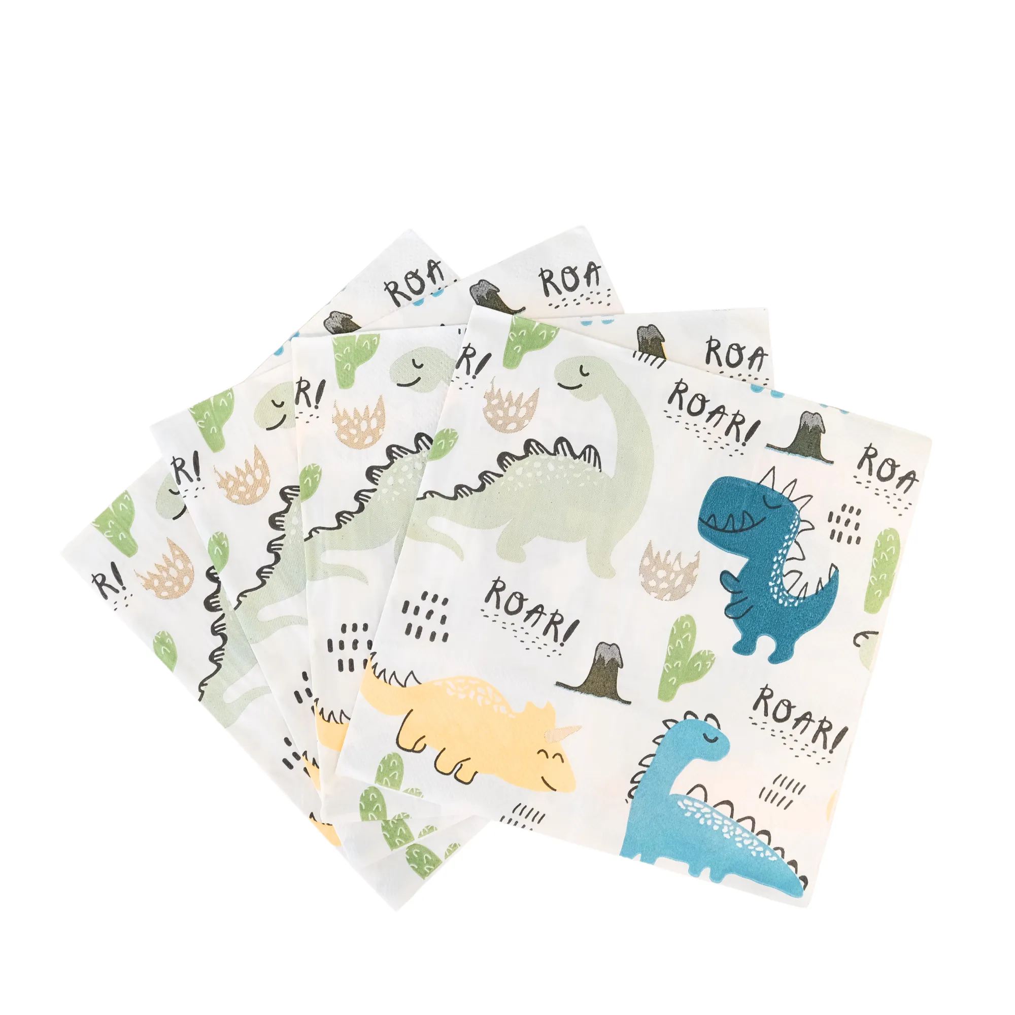 Dinosaur Patterned Napkins (Set of 20)