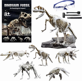 Dinosaur Dig Kit，Blind Box, You Can Randomly Dig Out One Spliced Dinosaur Fossil Educational Science Toys Easter Basket Stuffers Kid 6-7-8-9-10-11-12 Boy and Girl Toys Birthday Gifts