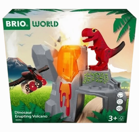 Dinosaur Erupting Volcano