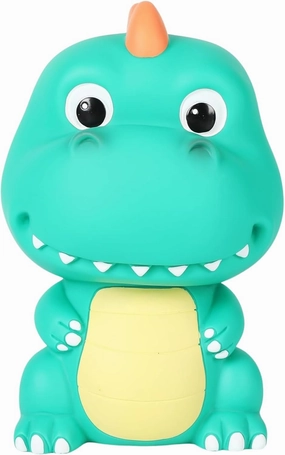 Dinosaur Piggy Bank, Unbreakable Plastic Money Bank for Kids, Cute Kids Piggy Bank for Boys and Girls - Best Christmas and Birthday Gift (Mint Green)
