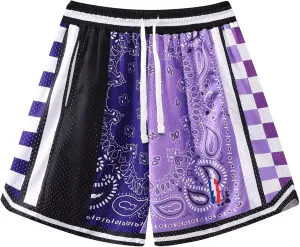 DIOTSR Mens Basketball Shorts Casual Retro Graphic Shorts Athletic Running Shorts Streetwear Designer Shorts with Pockets