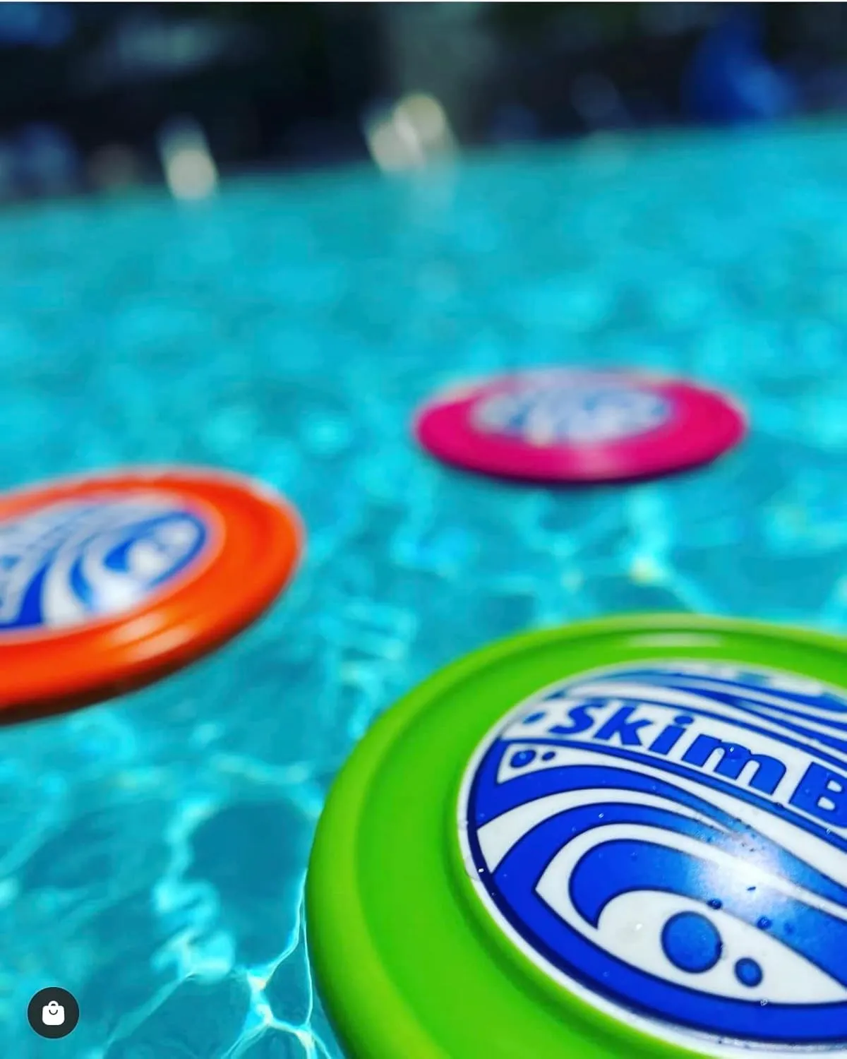 Disc | Water Disc Toy for Spring & Summer | Skips, Skims, Slides & Jumps | Ultimate Fun for Pools, Beaches & Backyards | All-Ages Outdoor Entertainment (Orange)