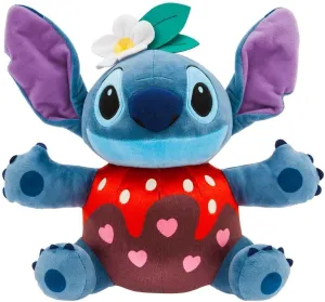DISNEY STORE Official Stitch Valentine's Day Plushie - Chocolate Dipped Strawberry Design, Embroidered Features, Super Soft Stuffed Animal - Inspired by Lilo & Stitch