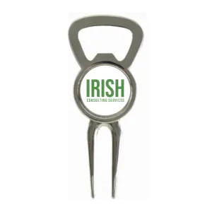 Divot Tool Bottle Opener Shiny Silver