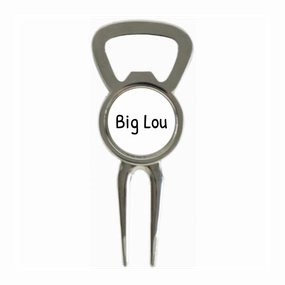 Divot Tool Bottle Opener Shiny Silver