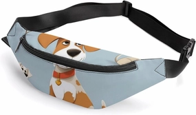 Dog Belt Bag with Adjustable Strap, Lightweight Travel Crossbody Bags, Hands-Free Mini Fanny Packs in Running Gym