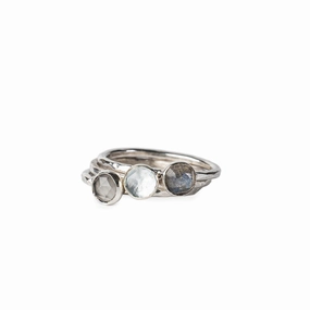 Dusk Handmade Sterling Silver Stacking Rings