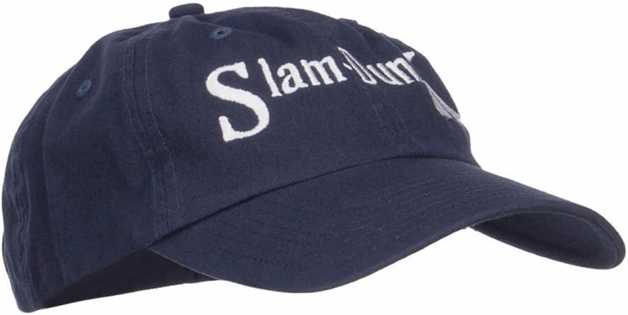 e4Hats.com Slam Dunk Basketball Embroidered Low Profile Cap