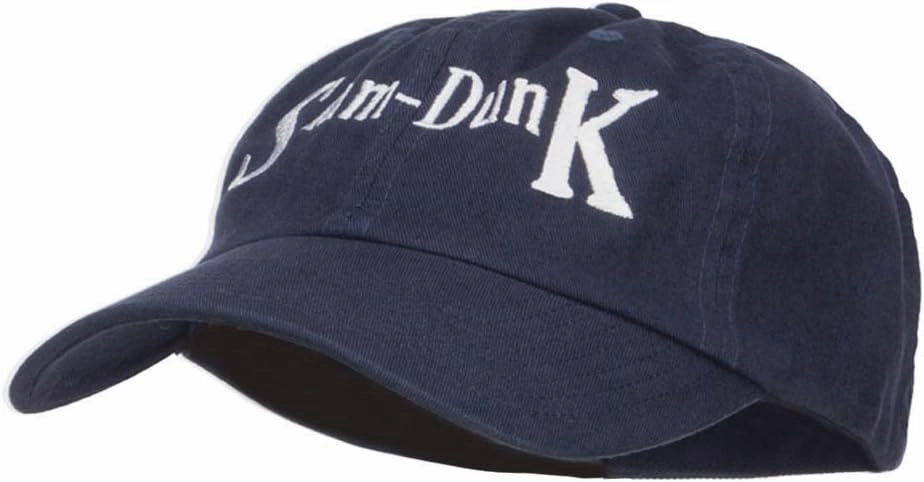 e4Hats.com Slam Dunk Basketball Embroidered Low Profile Cap