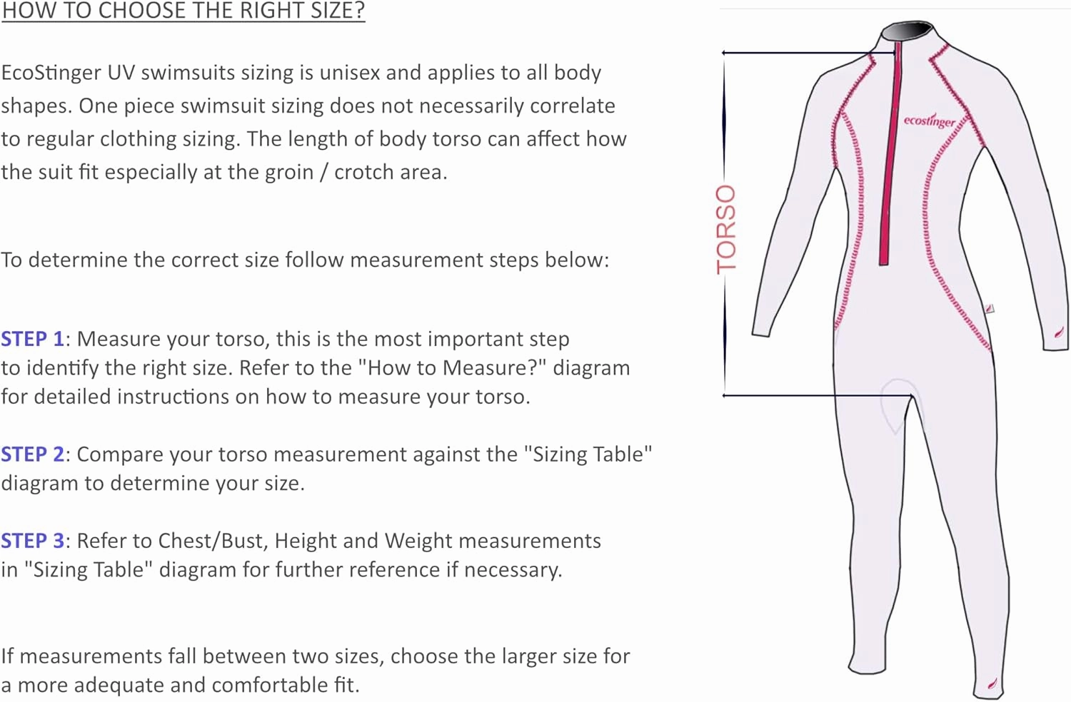 EcoStinger® Women Full Body UV Swimsuit Stinger Suit Dive Skin Chlorine Resistant UPF50  Black Blue