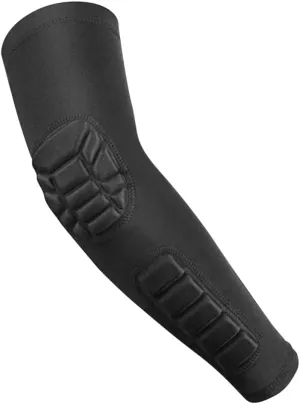 Elbow Guard Sports Compression Sleeve for Arm Protection Padded Sleeve Elastic Fit for Football Basketball