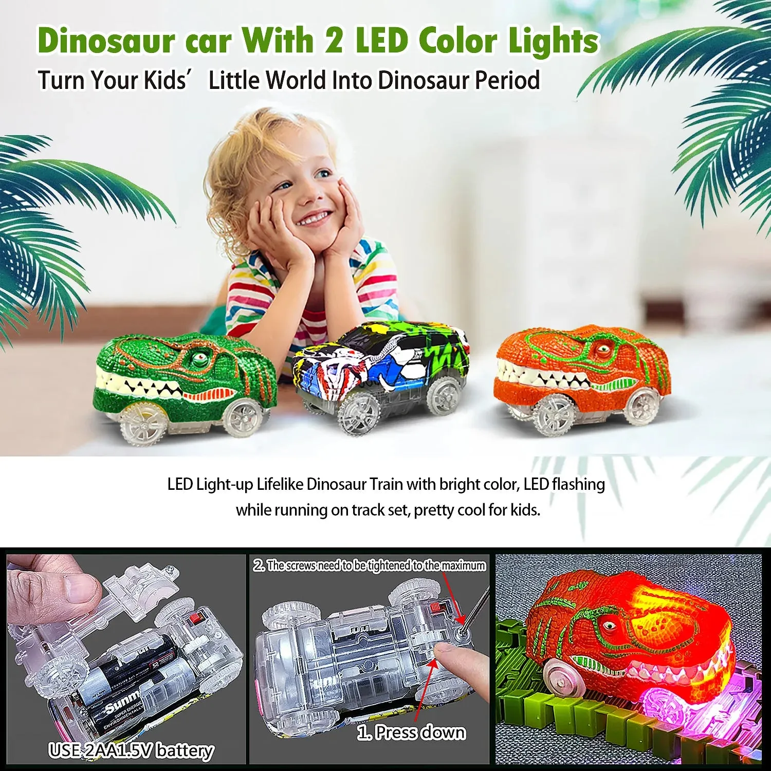 Electric Magic Climbing Dinosaur Track Toy