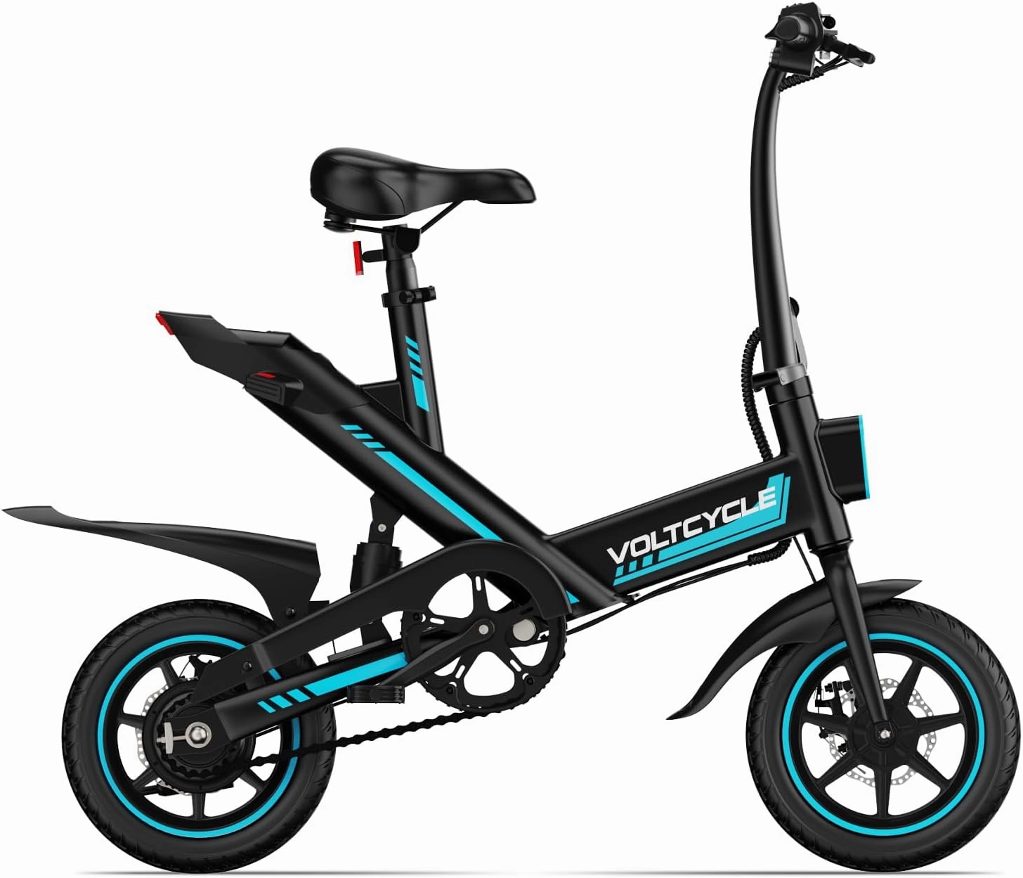 Electric Bike for Adults Teens, 14" Folding Electric Bicycle,Commuter City E-Bike with 350W Motor and 36V 10.4Ah Battery,3 Levels Assist, Dual Disc Brakes,40 Miles PAS Range Mini E Bikes