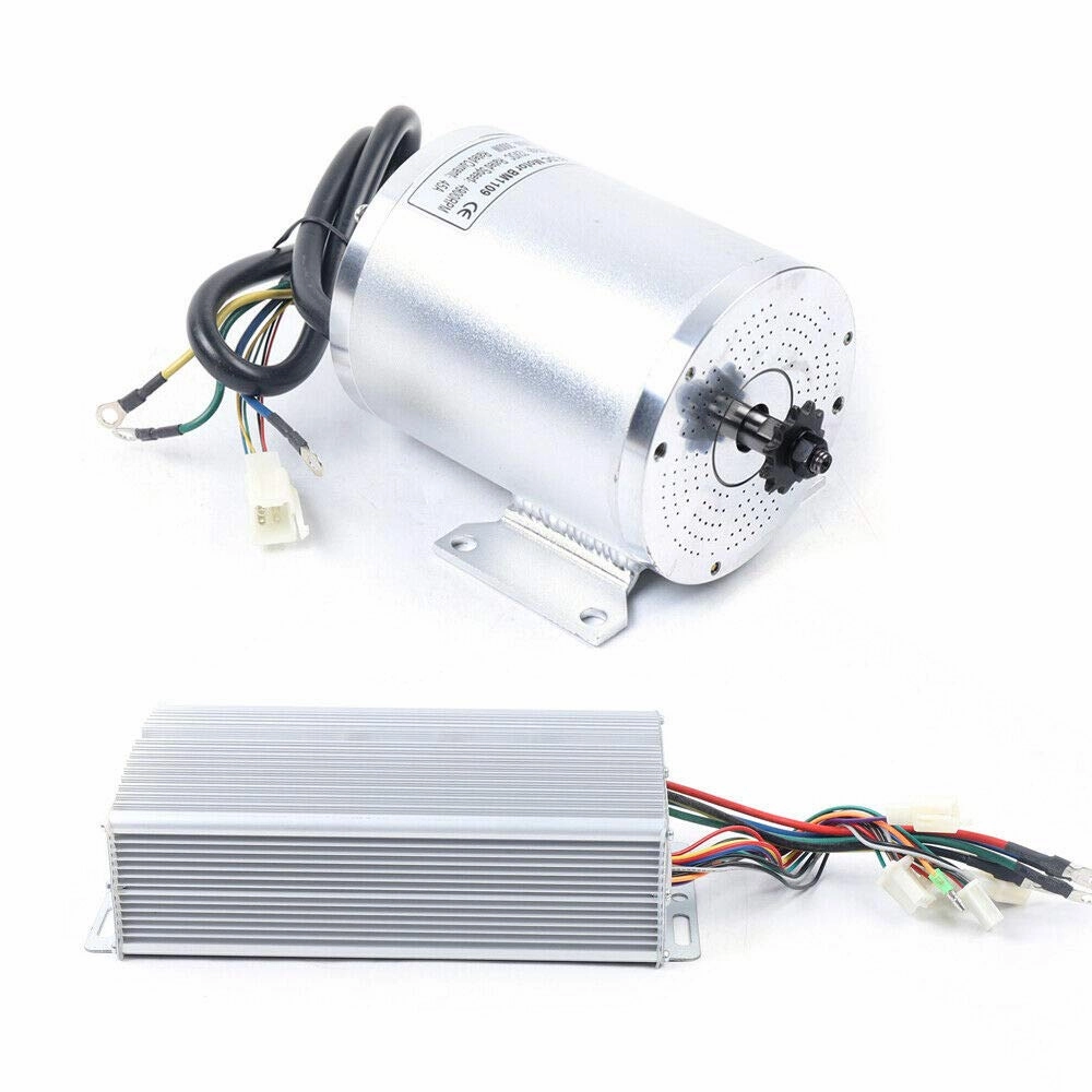 Electric DC Motor Brushless Motor & Speed Controller 72V 3000W Electric Scooter E-Bike E-Moto Mini Electric Car DIY BLDC Brushless Motor Speed Controller Kit 5800RPM High Speed (DC 72V 3000W)