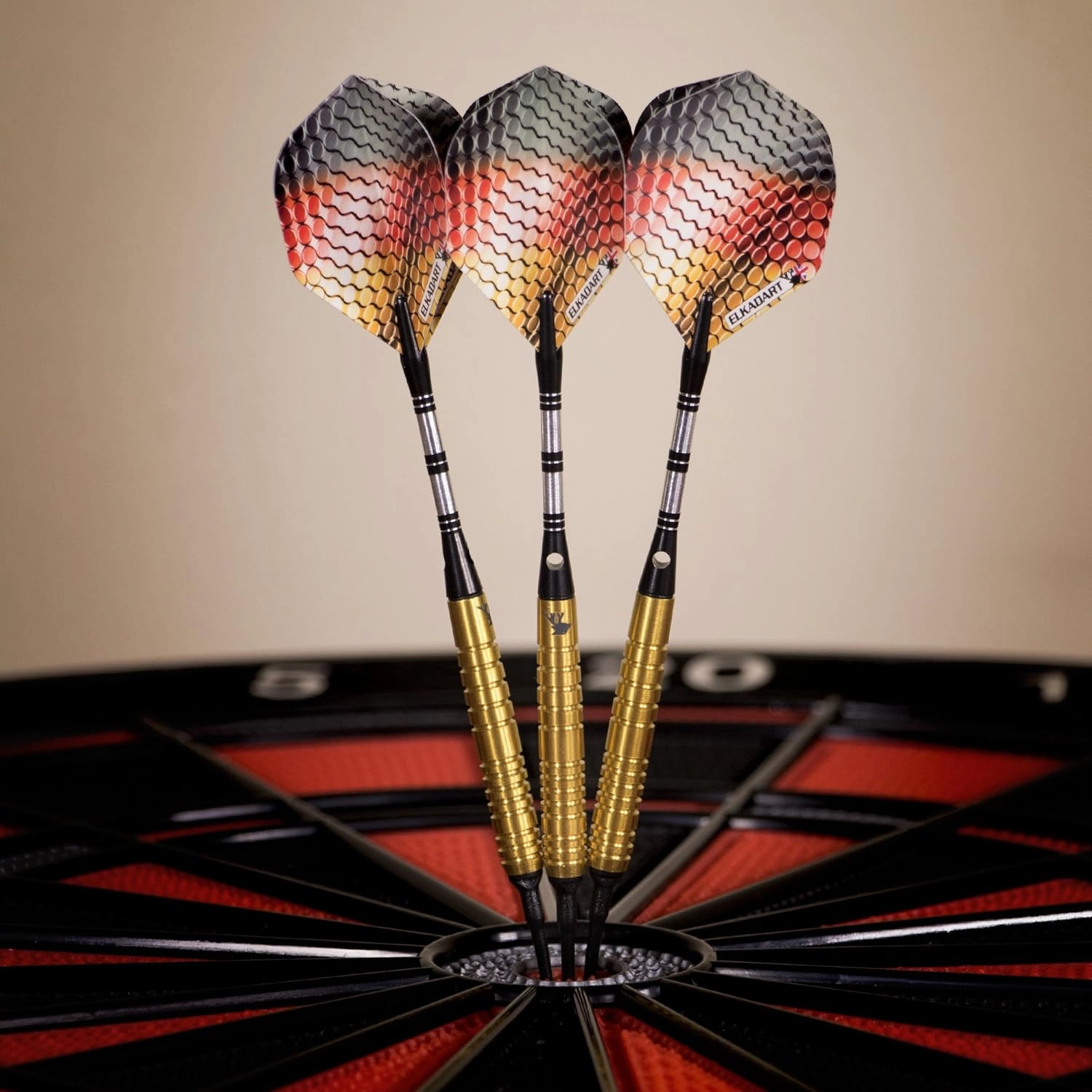 Elkadart Titanium 90% Tungsten Soft Tip Darts with Storage/Travel Case