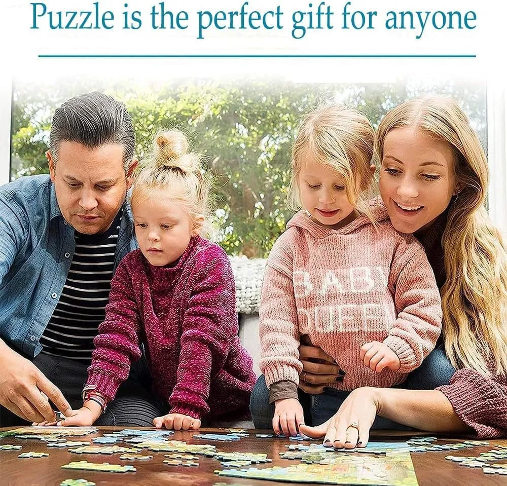 Enjoyable Jigsaw Puzzles Fun for Adults catching Fish Waterfall Puzzle Game for Family Wooden Puzzle Toy Educational Games Puzzles for Home Decor 500 Piece