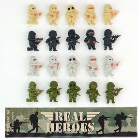 Entervending Army Men Action Figure - Small Soldiers Toys in Gift Box - 30 Pcs Army Soldier Toy Playset - Military Toys - Toy Army Men - Army Party Decorations