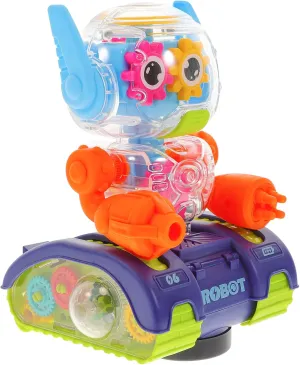ERINGOGO Robot Toy Electric Boys and Girls Robot Toy Wheels Abs Material Portable for Boys Girls Birthday Party Random