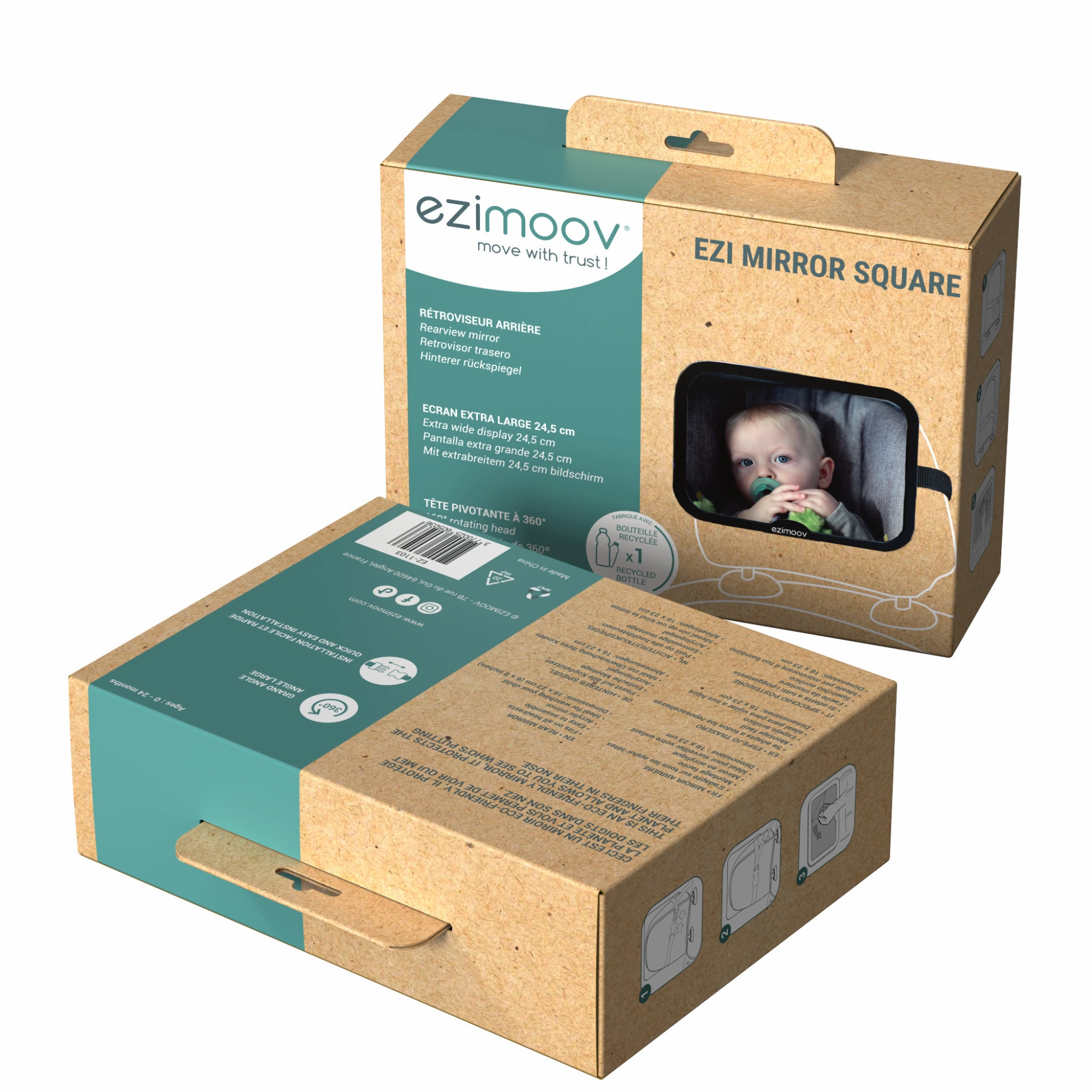 Ezimoov | Back Seat Car Mirror 360° Adjustable