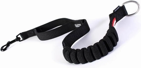 EzyDog Zero Shock Leash Extension – Shock Absorbing Bungee Leash Extender for Dogs That Pull or Excite, with Traffic Control Handle (24”, Black)