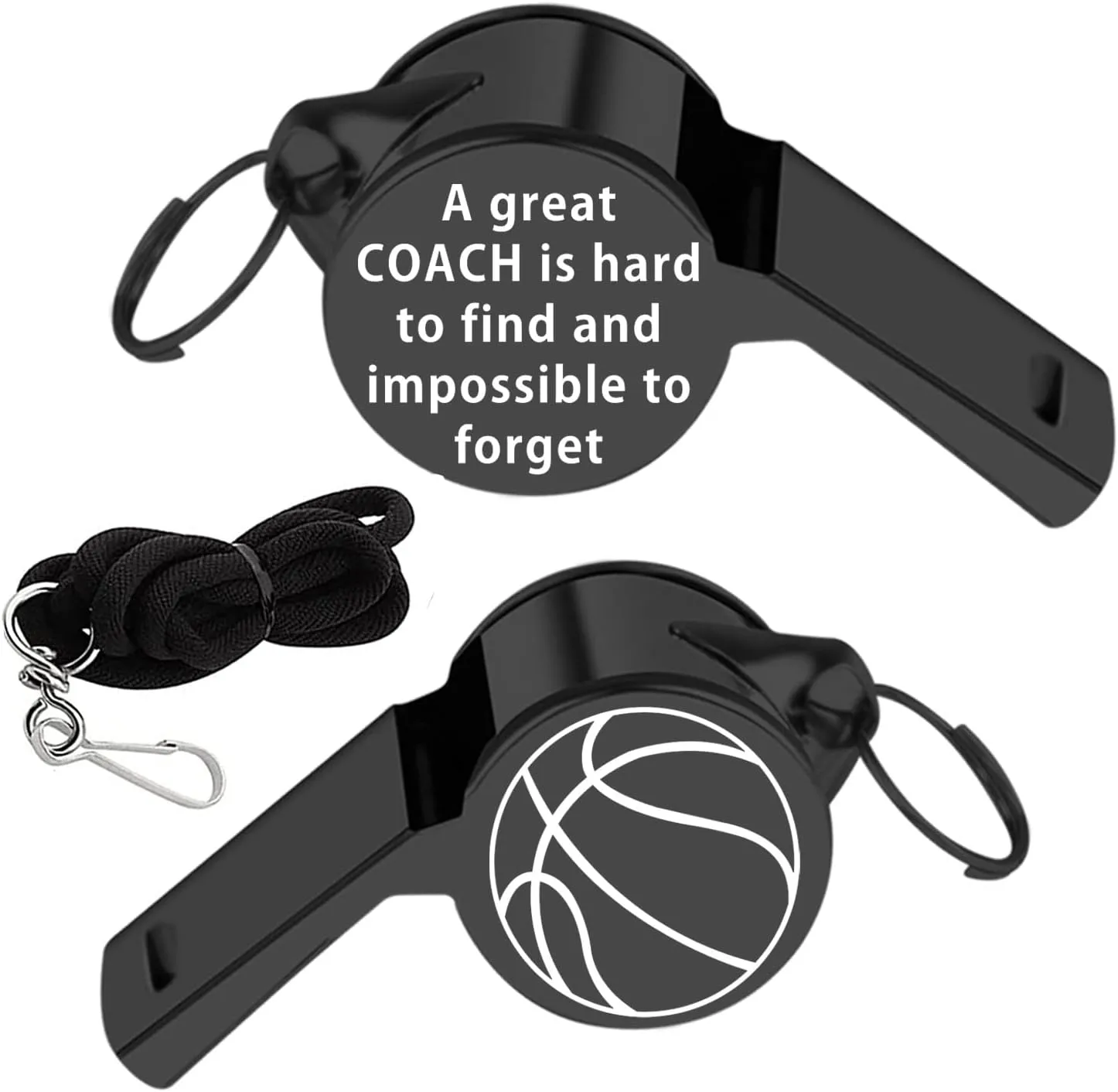FAADBUK Basketball Coach Whistle A Great Coach is Hard to Find and Impossible to Forget Whistles with Lanyard Thank You Gift